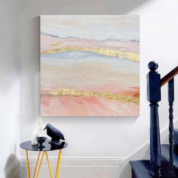 Gold Pink 06 wall decor Oil Paintings